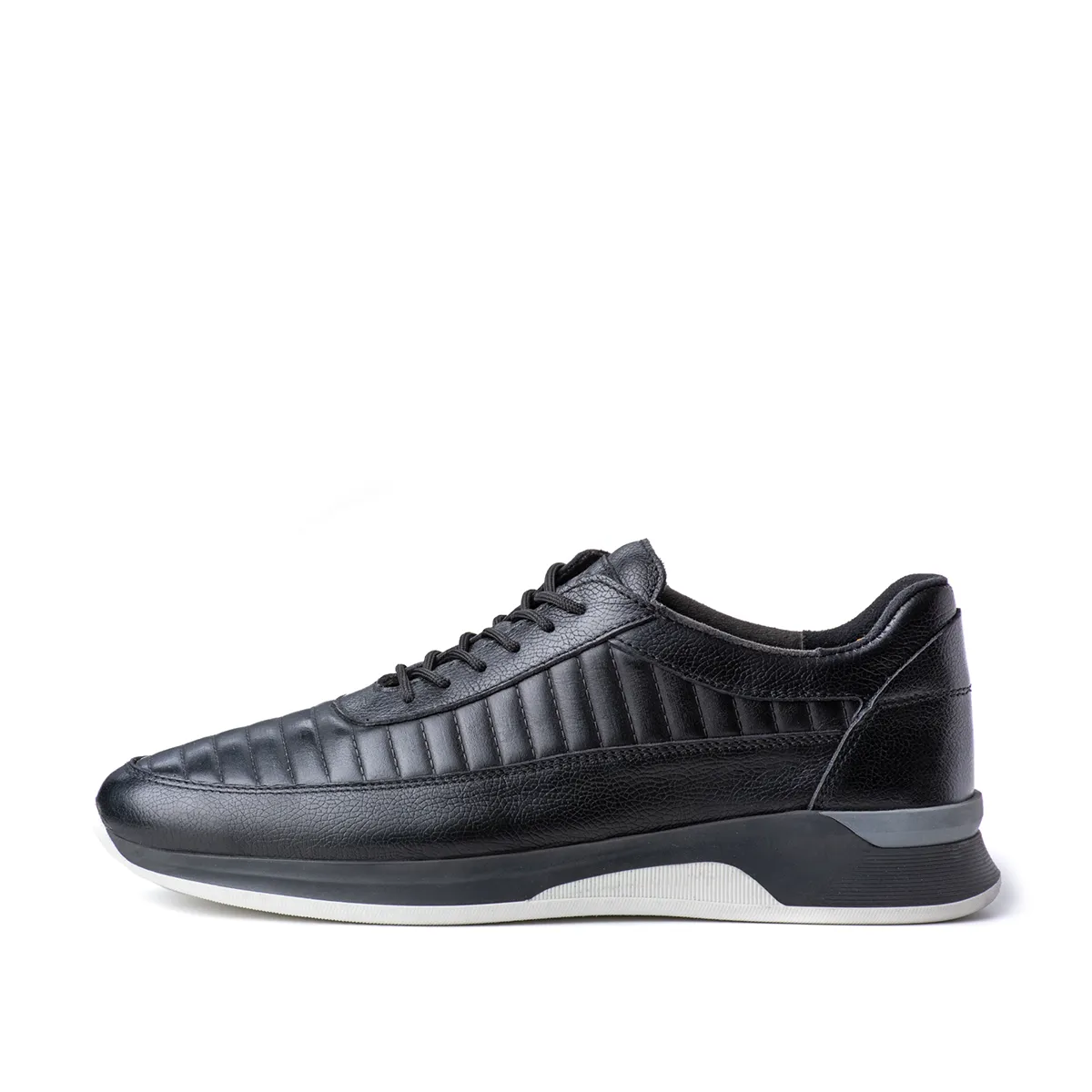 Men's leather sports shoes, Stitch model