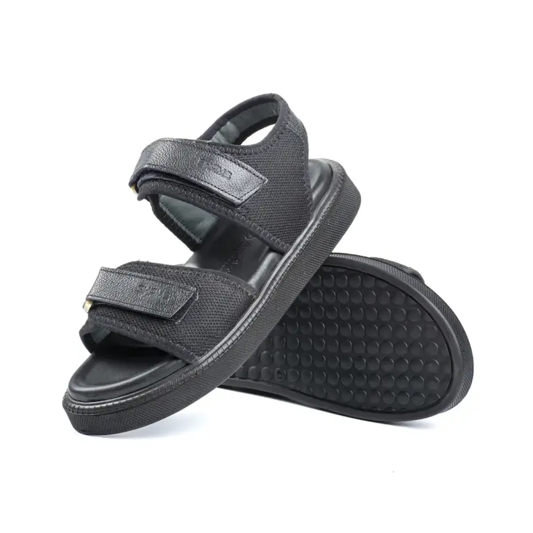 صندل پارچه و چرم مردانه مدل e2